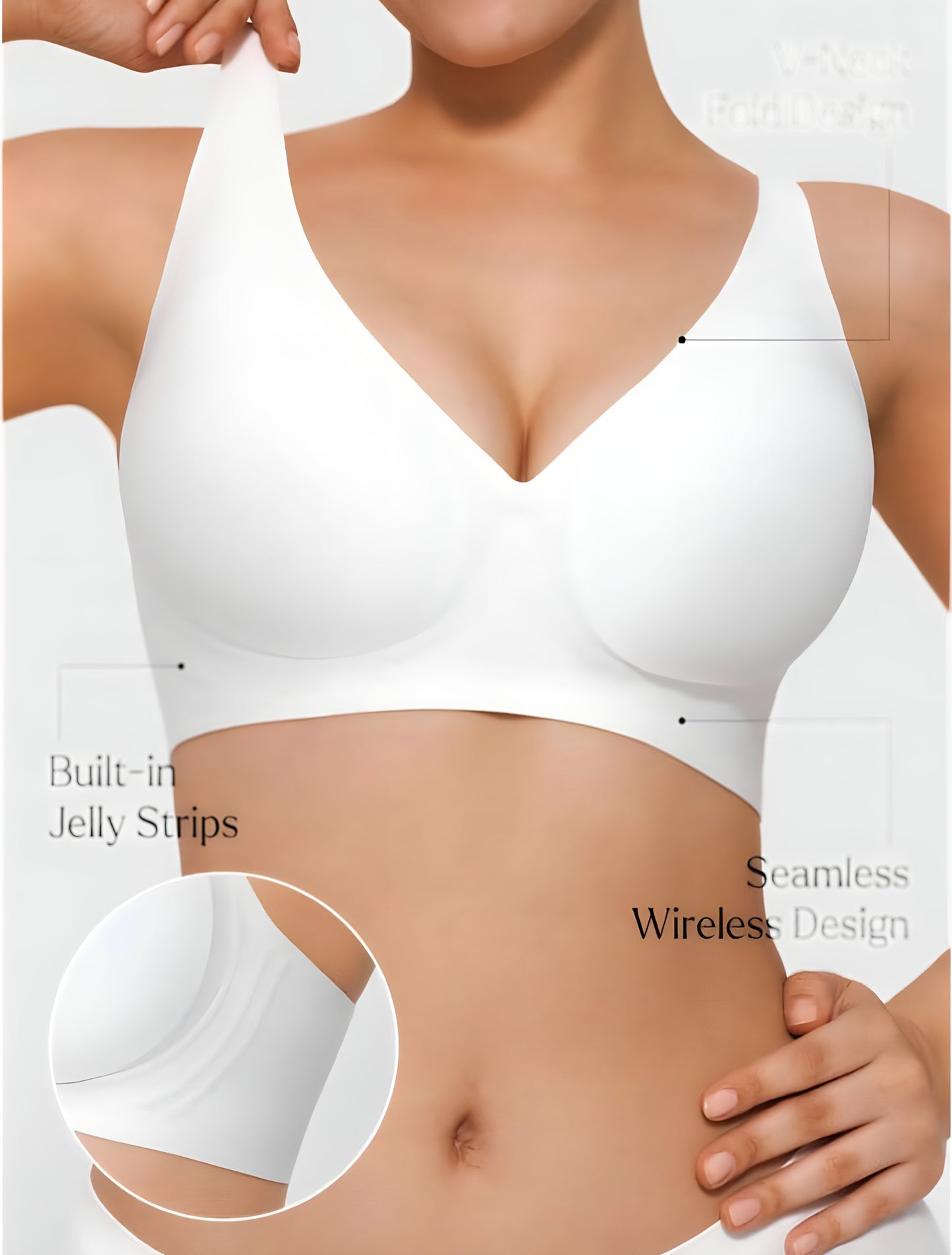 Soft Lift Co Seamless Wireless Jelly Minimizer Support Bra