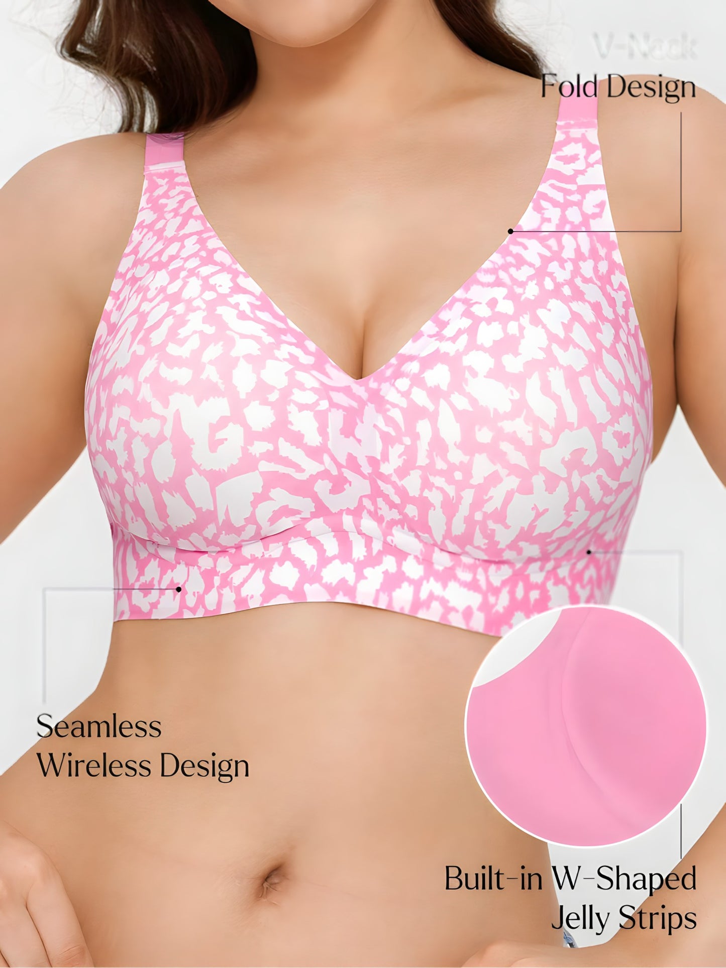 Soft Lift Co Seamless Wireless Jelly Minimizer Support Bra